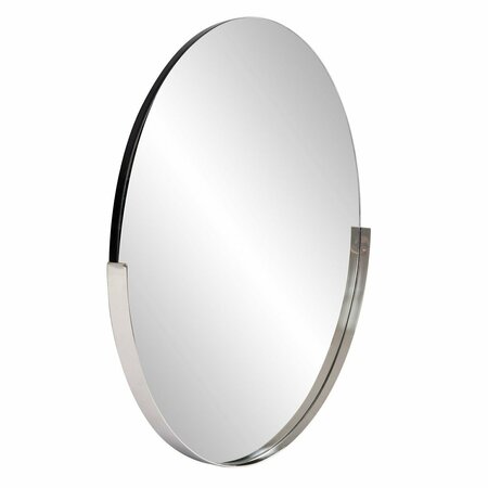 HOWARD ELLIOTT Dante Round silver Mirror 48121